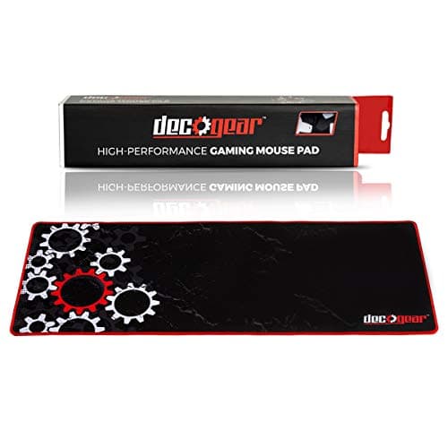Deco GearLarge Extended Pro Gaming Mouse Pad Water Resistant Non-Slip (12" x 32")
