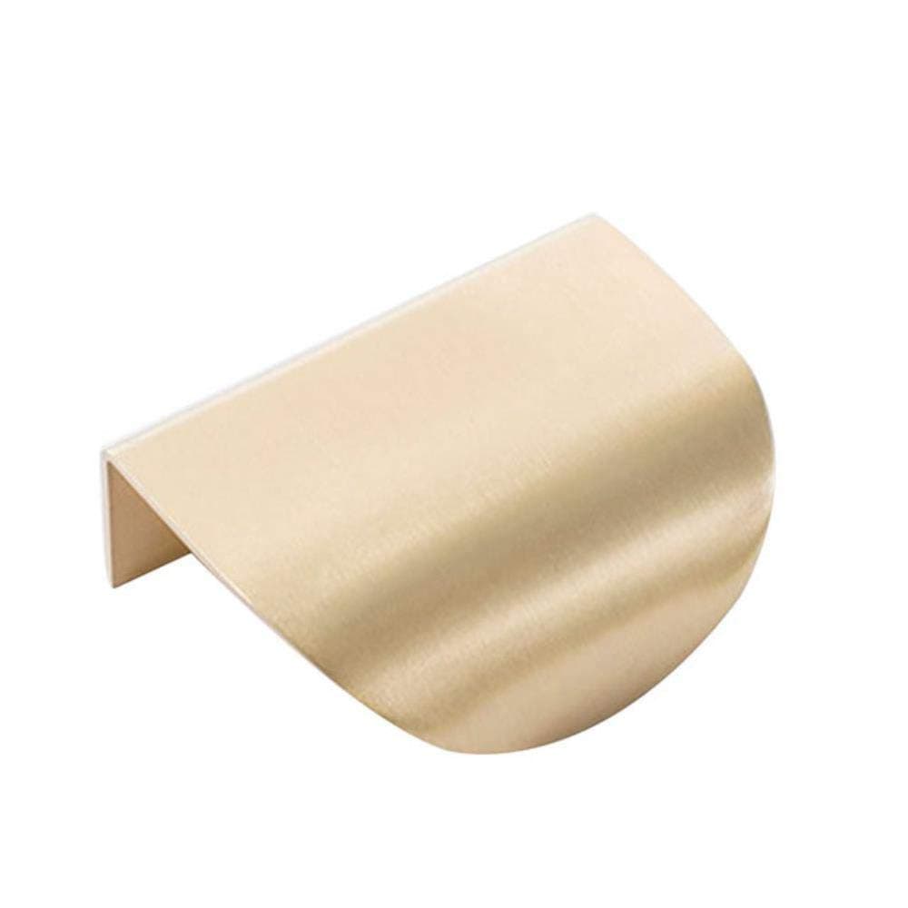 Leaf Shape Furniture Cupboard Cabinet Wardrobe Drawer Pull Knob Brass Door Handle Hardware,L60 Solid