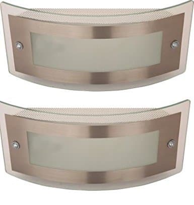 WhiteRay Metallic Bathroom Mirror 5Watt LED Wall Light (Set of 2 Pcs)