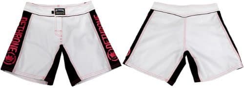Dethrone Womens Anticrown Fight Shorts (white/pink, size 4)