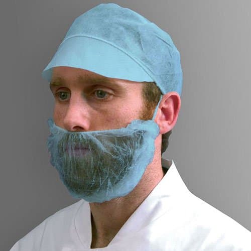 Shield DK05B Beard Mask, One Size, Blue (Pack of 100)