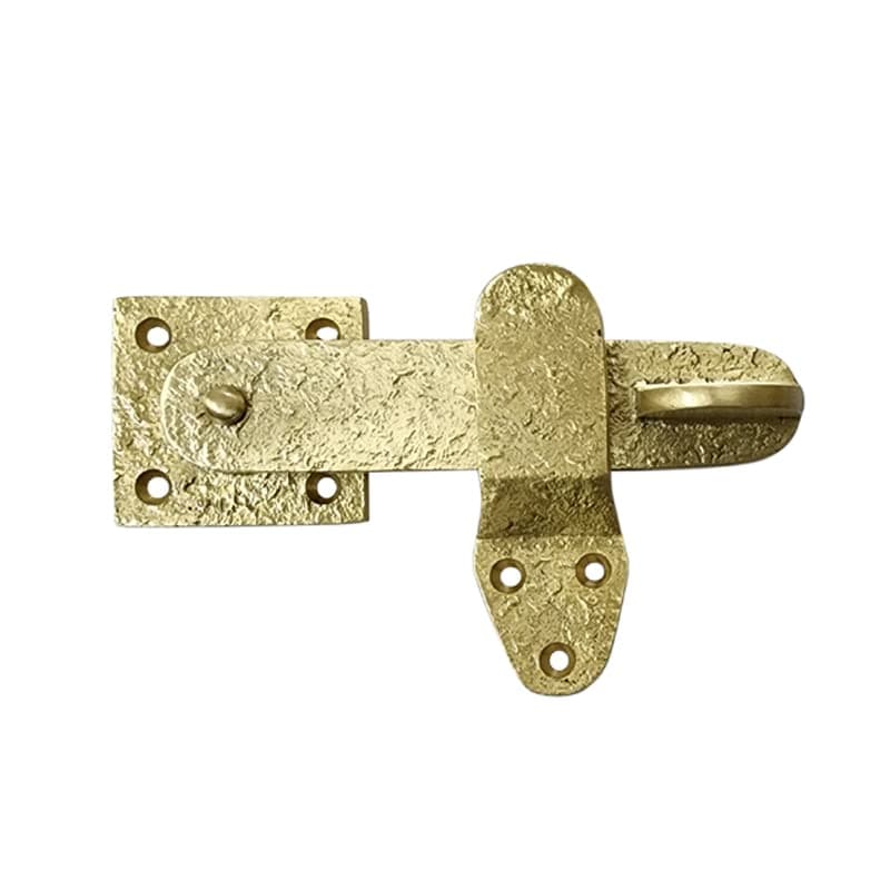 Adonai Hardware5" "Elath" Brass Gate Flip Latch - Satin Brass