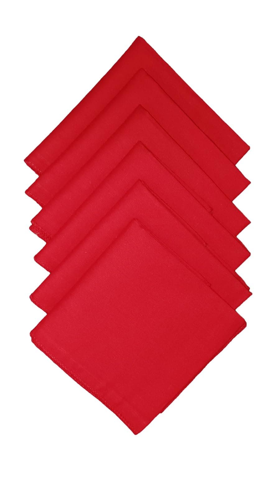 JOHNNIE BOY Premium Cotton Solid Handkerchief for Men and Boys | Super Absorbent & Fashionable Skin Care Hanky Rumal Handkerchiefs