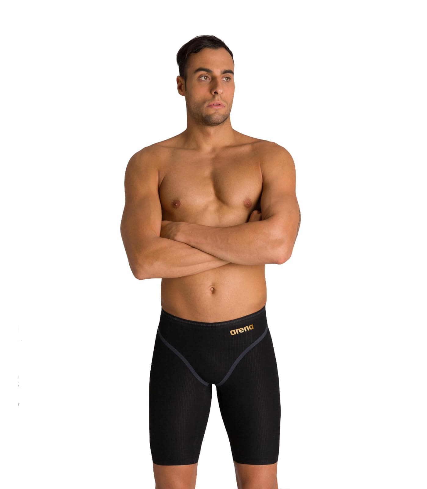 Arena Men’s Powerskin Carbon Core FX Racing Jammer Competition Swimsuit One Piece Athletic Swim Team Championship Tech Suit