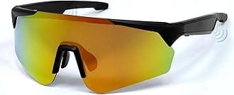 Sport Smart Glasses,Polarized Bluetooth Sunglasses for Men, Women,Built-in Mic & Open Ear Music Speakers,UV Protection Running Baseball Sunglasses,Cycling Glasses(Orange)