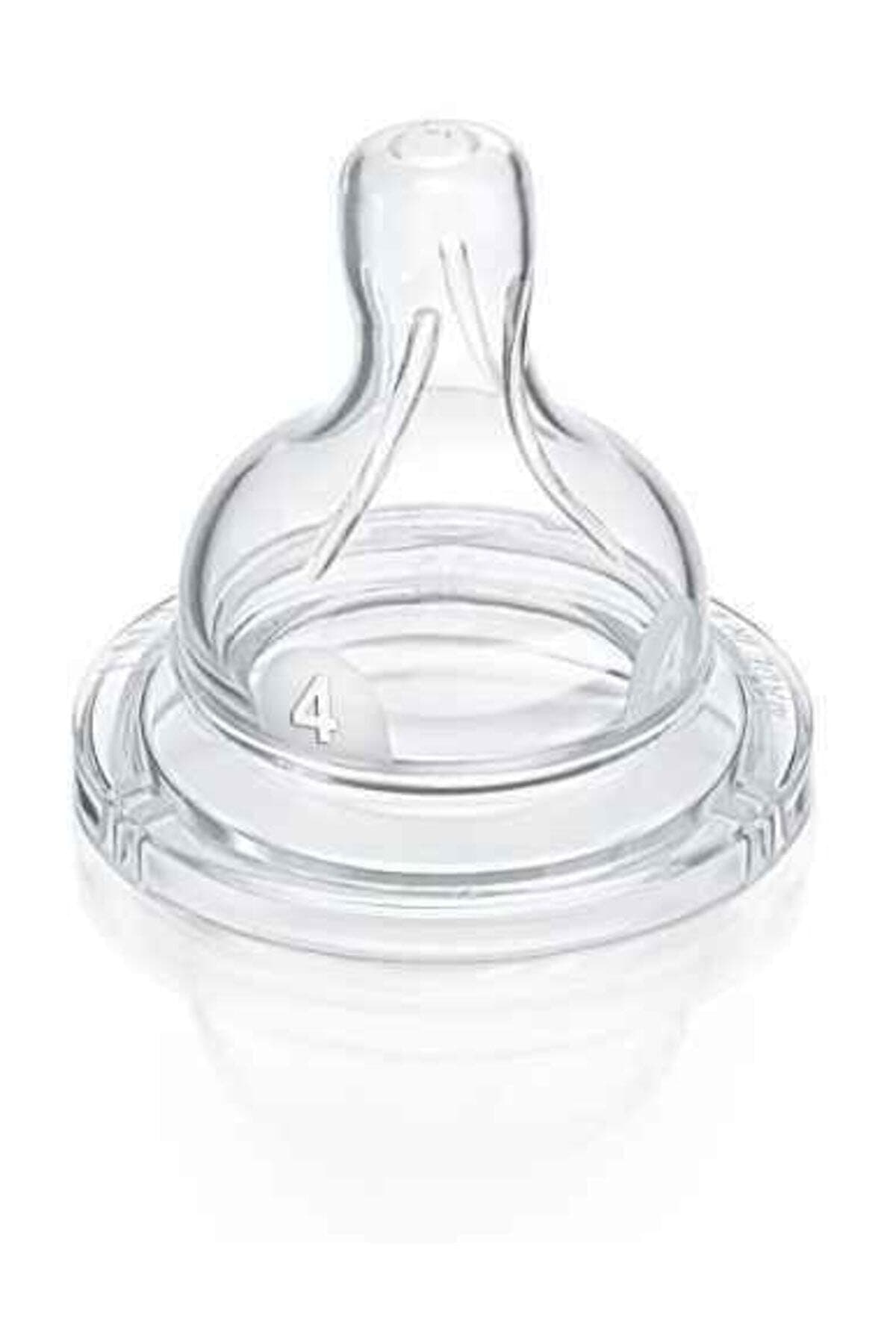 Philips Avent Fast Flow BPA-Free Nipple, 6 Months (4-Pack), (Pack of 1)