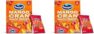 Ocean Spray® Mango Cran™ Snack Medley, Cranberry and Mango Dried Fruit Snack, 1 Oz Pouches, 5 Count (Pack of 2)