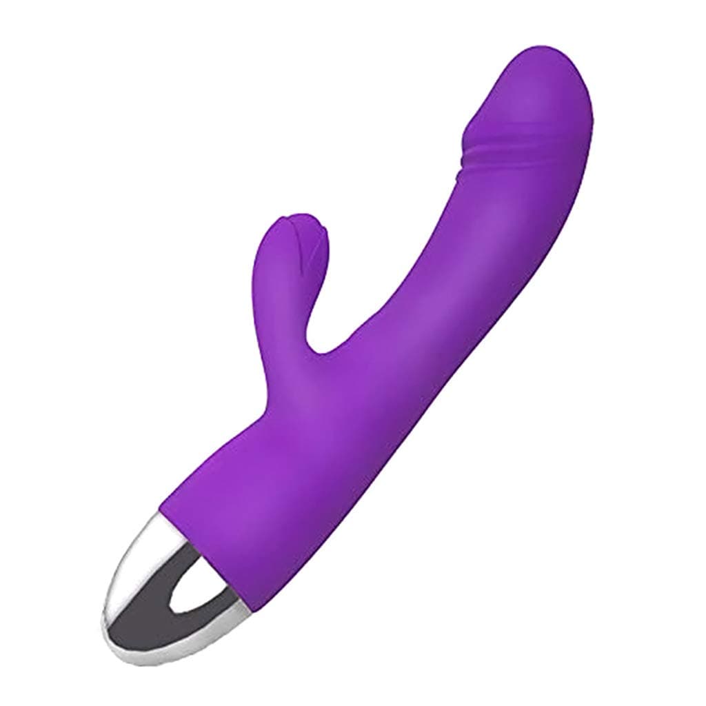 Ruiboyer 30 Frequency Rotating USB Rechargeable Silicon Rabbit Missage, Ultra-Silent