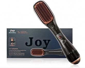 New 3In1 Multi-Style Professional Hair Dryer Joy Brush,Straightening Negative Ion HarBrush Hot Air Styling Comb,Electric Hair Straightener Styler For Home And Parlur Use.