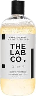 The Lab Co. Cashmere & Wool Laundry Detergent – 500ml (32 Washes) – Gentle Wash for Cashmere, Merino, Mohair & Wool Blends – Hand & Machine Wash Safe – Non-Bio - Myrrh, Cinnamon & Cedarwood Scent