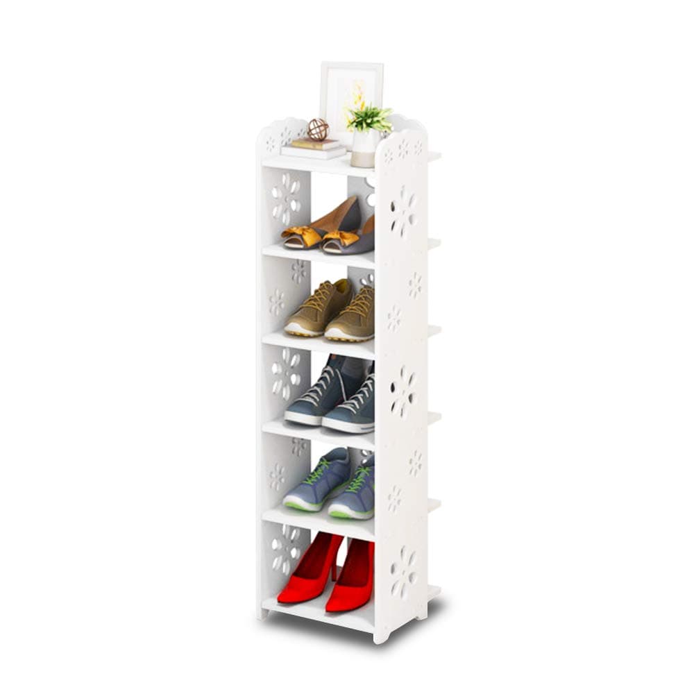 Dripex 6 Tier Shoe Rack Shoe Cabinet Storage Rack Bookshelf Shoe Organizer Free Standing Display Rack in Home Corridor Hallway and Corner
