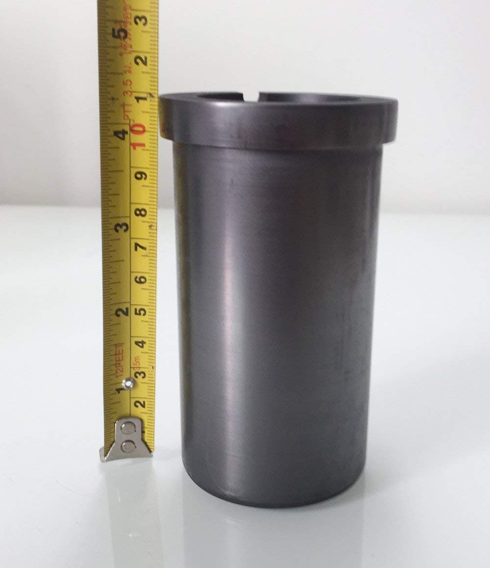 OTOOLWORLD 99.9% Pure Graphite Crucible Metal Melting Gold Silver Scrap Casting Ingot Mould (2kg Graphite Crucible)