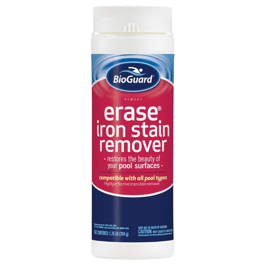 Erase Iron Stain Remover, 1.75 lb, Highly Effective Iron Stain Remover, Restore Pool Surfaces, Suitable for All Pool Types