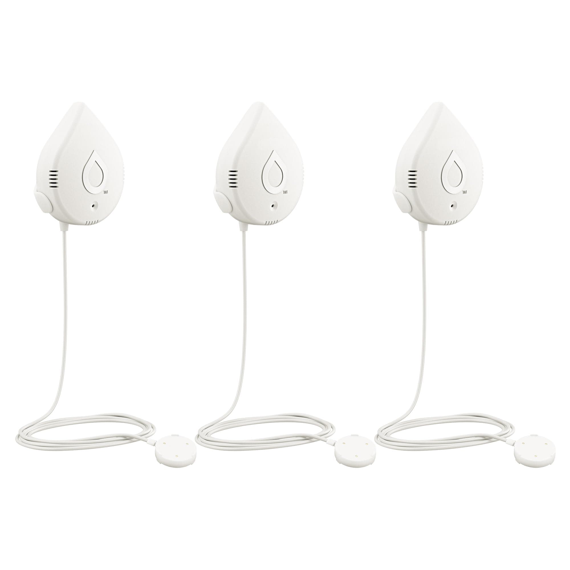 White Flo Smart Water Leak Detector, Water Sensor Alarm for Home, 3-Pack, 920-005
