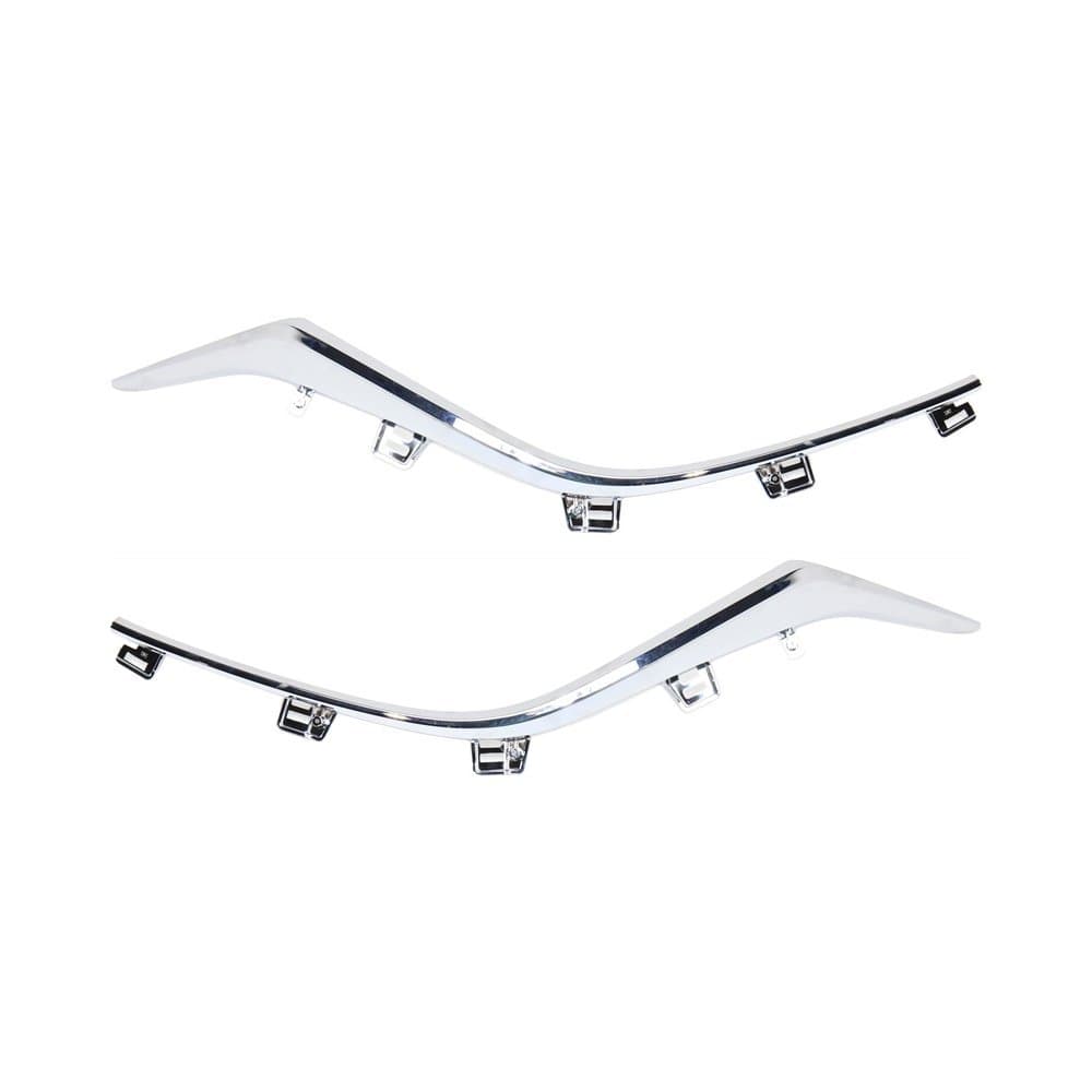 Evan Fischer Grille Trim Set Compatible With 2014-2016 Mazda 3, Fits 2014-2016 Mazda 3 Sport Chrome Driver and Passenger Side