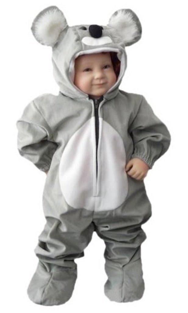 J42 size 2y (86-92 cm) Koala Costume for babies and kids, over regular clothes