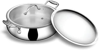 Stahl Artisan Biryani Handi - 24 cm | 4L | Triply Stainless Steel