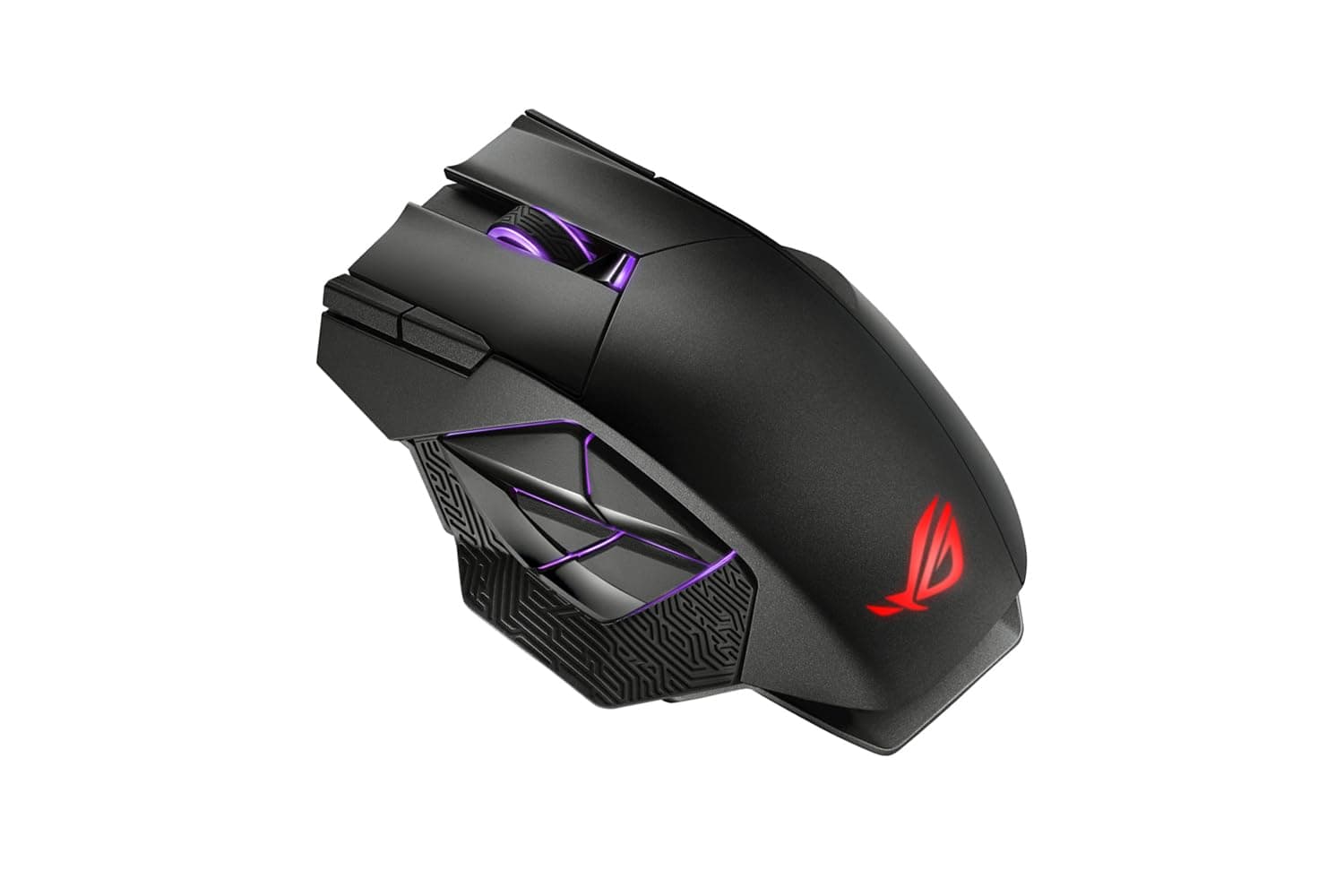 ROG Spatha X Wireless Gaming Mouse, 2.4 GHz/Wired USB, 19,000 DPI Optical Sensor, 12 Programmable Buttons, RGB, Swappable Switch Design, Micro Switches, Magnetic Charging Stand, Black