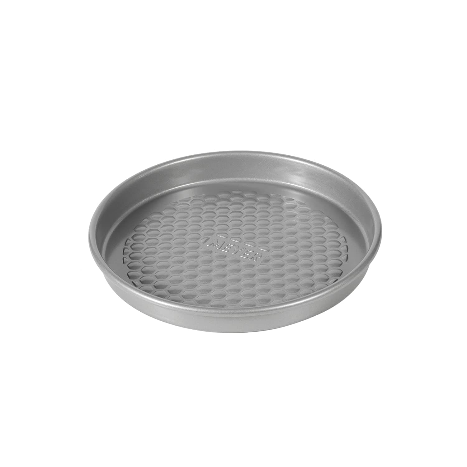 Meyer Bakemaster Carbon Steel Non Stick Pie Tin | Tart Pan | Pie Dish | Cake Tins for Baking | Baking Essentials | Cake Pan | Nonstick Bakeware | Pizza Tray, 20cm, Grey