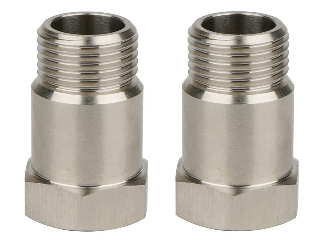 Oxygen Sensor Adapter, 2Pcs 35mm M18*1.5 Universal Check Engine Light Eliminator Adapter O2 Oxygen Sensor Spacer Extender Isolator for Exhaust Systems