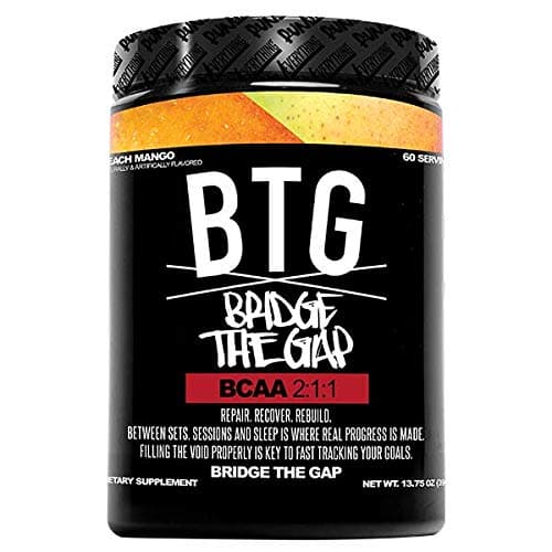 BTG | Bridge The Gap | BCAA | Run Everything Labs | 60 Servings | 13.75 oz (Peach Mango)