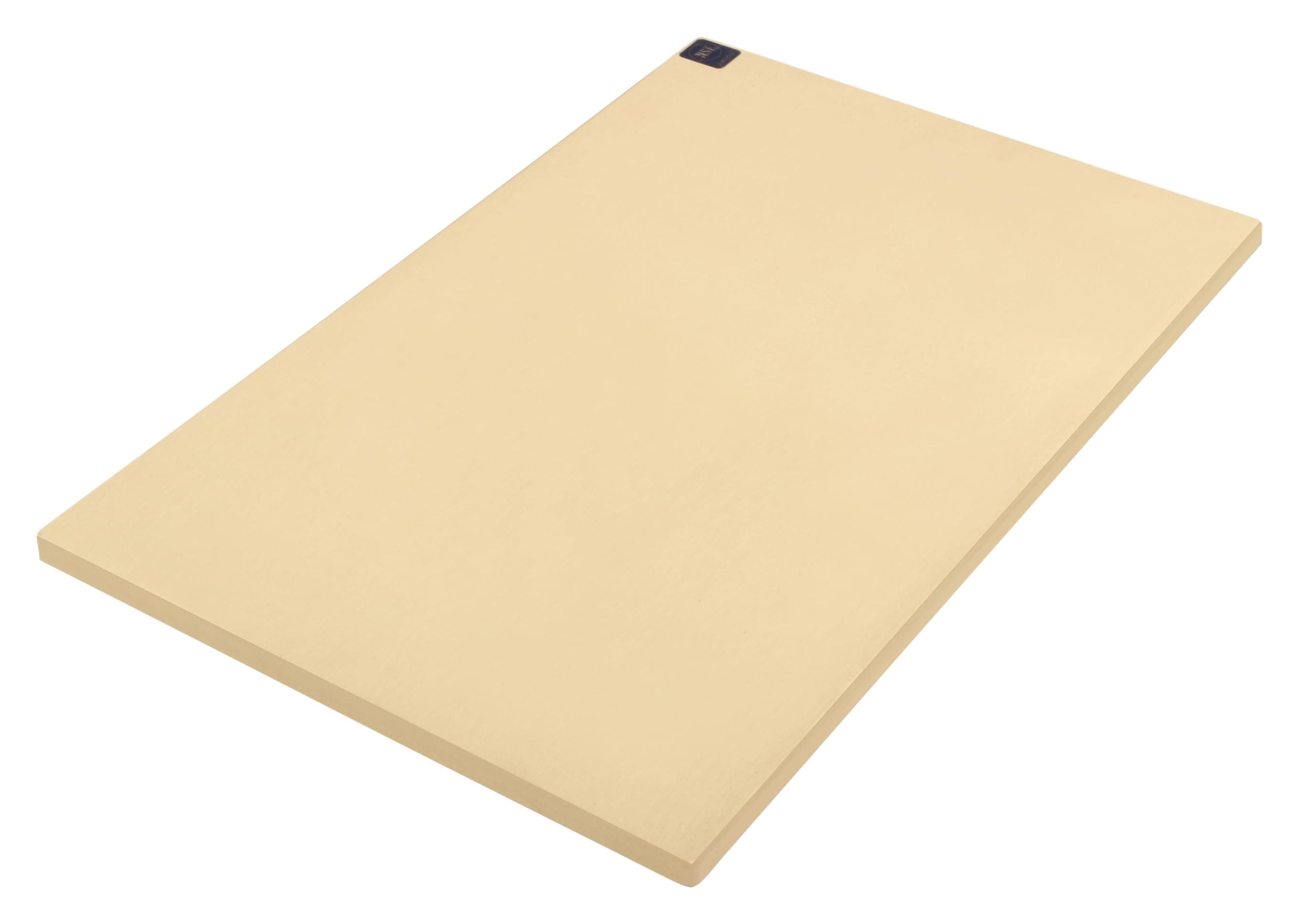 NoTrax 6" x 8" x 0.5" Sani-Tuff T45 Natural Rubber Cutting Board, Non-Skid Professional-Grade, Made in USA, T45S2006BF
