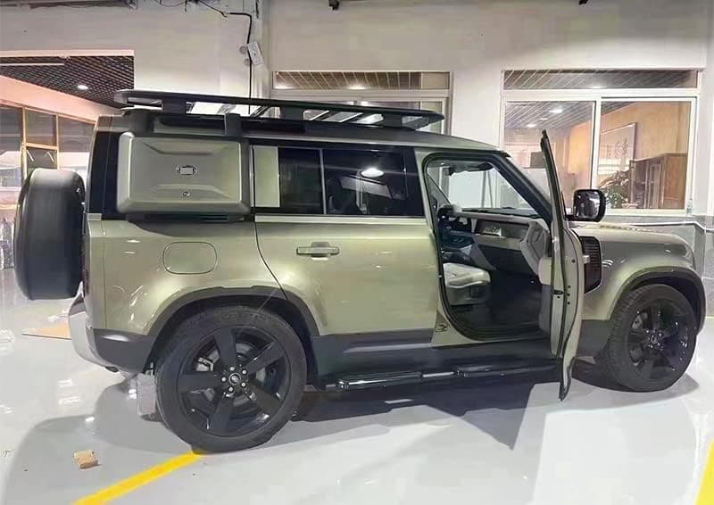 Pangea Green Exterior Mounted Gear Carrier Side Toolbox Storage Box with Lock fits for Land Rover Defender 110 2020-2023 2024 …