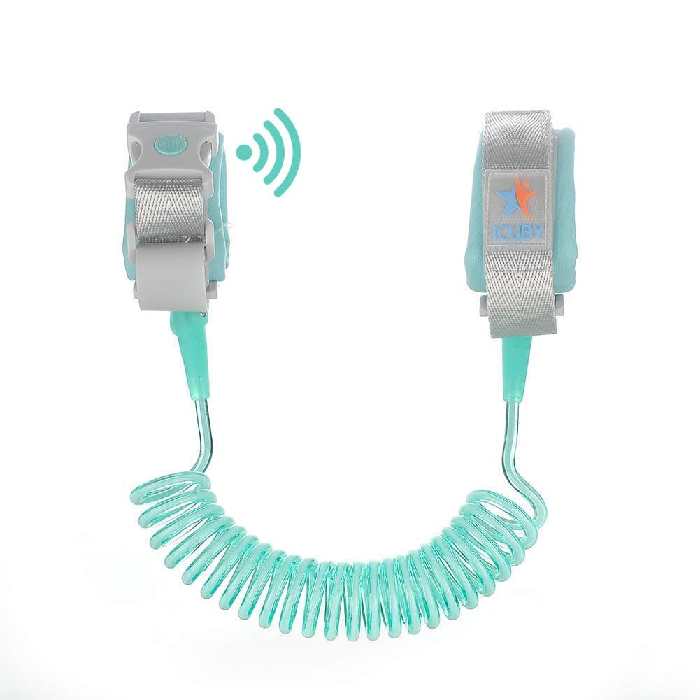 Upgraded Anti Lost Wrist Link, Kid Leash Harness with Induction Lock, Safety Wrist Leash for Toddlers, Babies & Kids, Wrist Traction Rope for Shopping & Travel (Green)