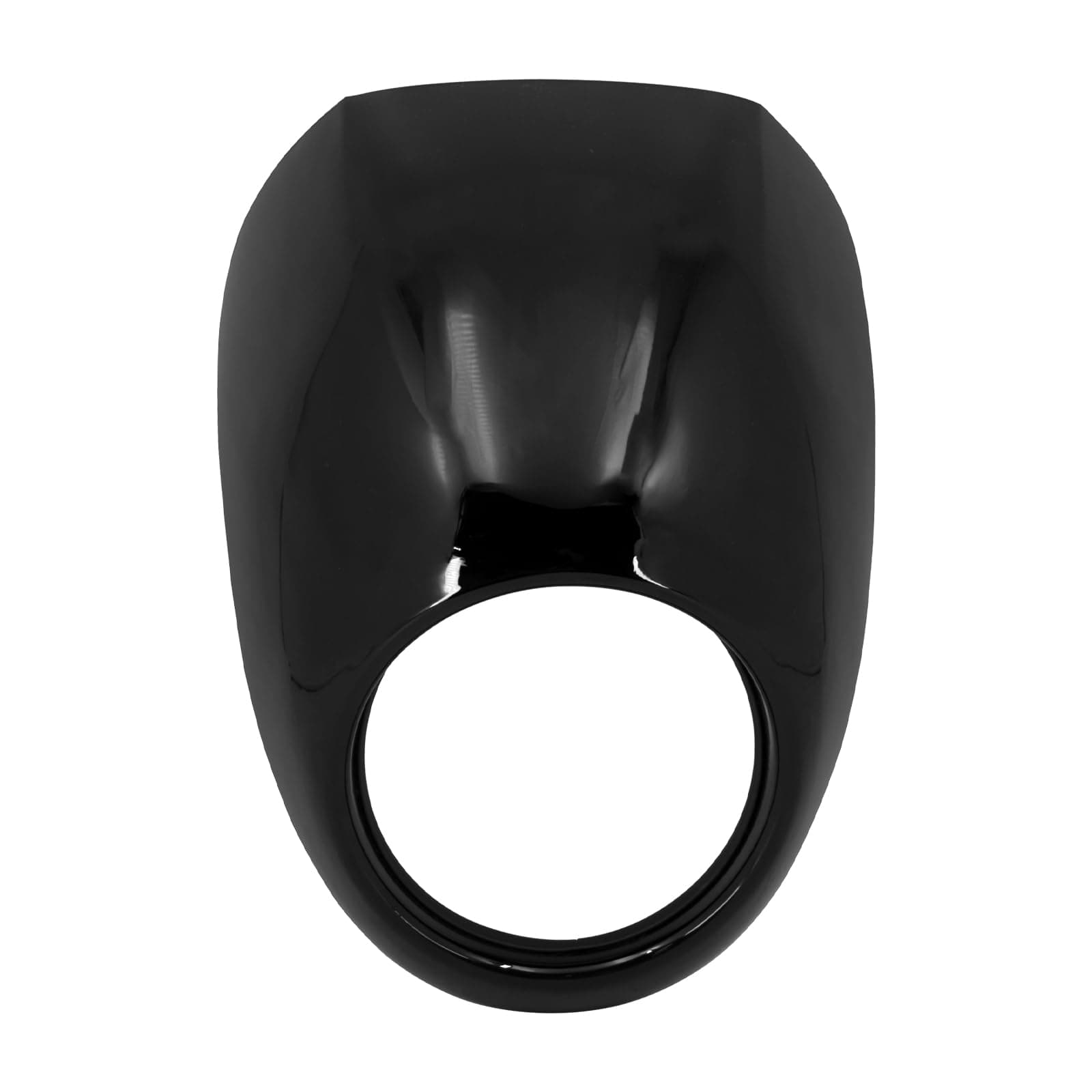 HDBUBALUS Headlight Fairing Cover Gloss Black Front Cowl Fork Mount Headlamp Mask Visor Fit for Harley Sportster XL883 XL1200 Dyna