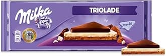 Triolade, Dark White Alpine Milk Chocolate Bar Pouch, 280 Gram