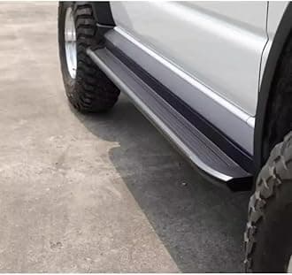 2Pcs Running Boards Side Steps Peals Nerf Foot Protector Bar Black with Brackets Fits for Jimny JB64 2019 2020 2021 2022 2023 2024 2025 (4 Door)