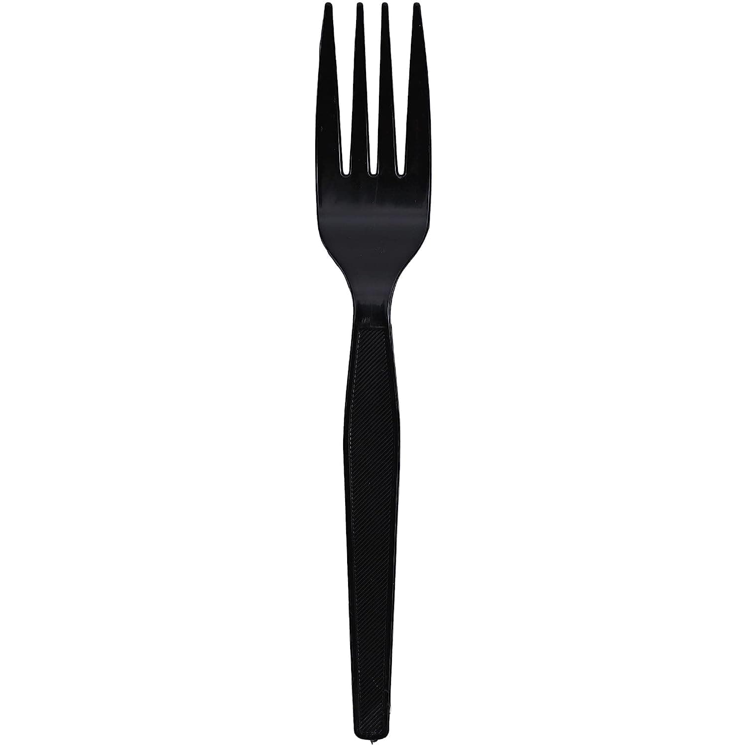 Heavy Weight Plastic Fork, Black, 1000 Count