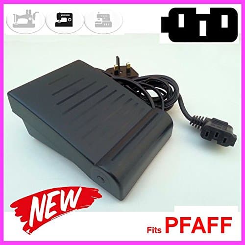 Overlocker Serger Sewing Machine Foot Pedal Control Controller 3 Vertical Blades style plug in line with side Lug - 2 SPEED - Fits PFAFF Hobbylock 4860 - Hobbylock 4870