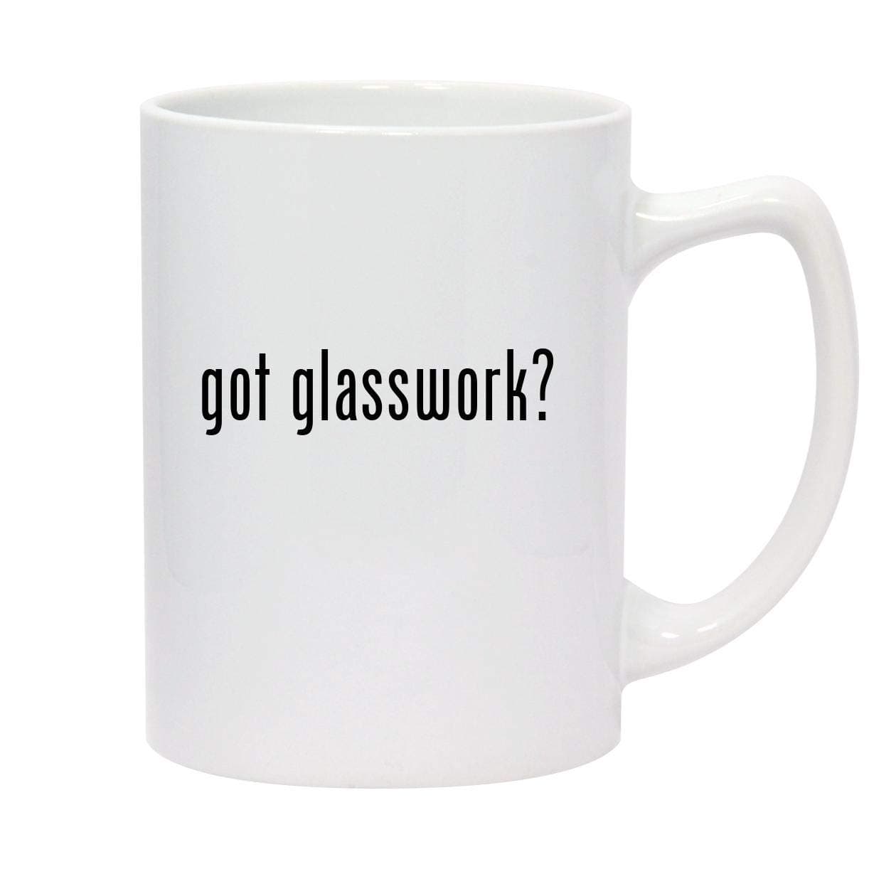 Molandra Productsgot glasswork? - 14oz White Ceramic Statesman Coffee Mug