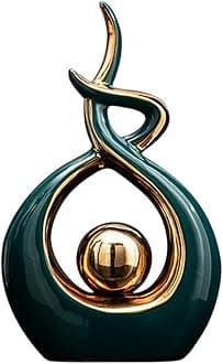 Home Decor Modern Abstract Art Ceramic Statue Table Decorations for Dining Room Living Room Office Centerpiece