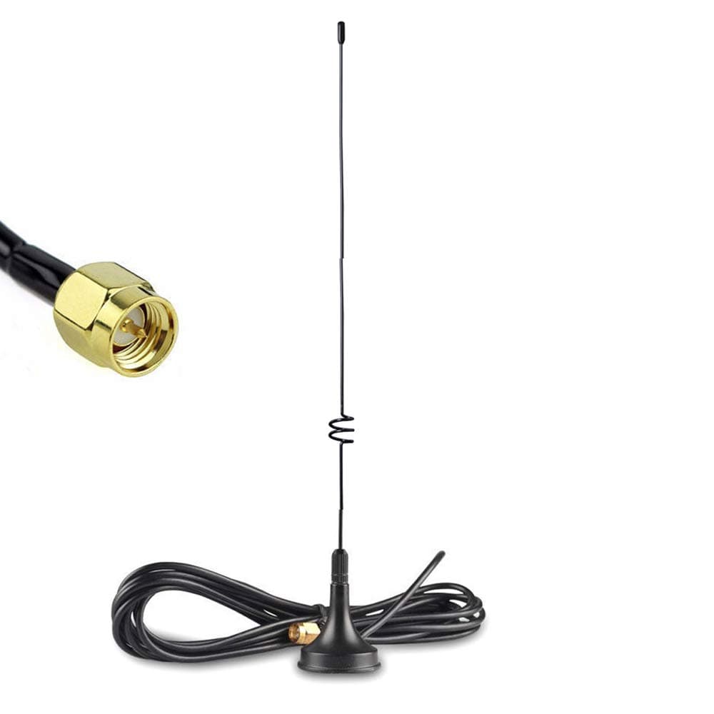 Mobile Antenna Dual Band VHF UHF EasyTalk Mini High Gain Long Range Antennas for Car Radio Transceiver Yaesu Kenwood HYT Vertex Wouxun Baofeng TYT (UT-108UV, SMA-M)