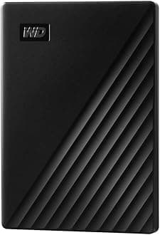 2TB My Passport portable external storage, external hard drive, USB 3.0, portable HDD with software for device management, backup and password protection, works with PC, Xbox &Playstation, Black