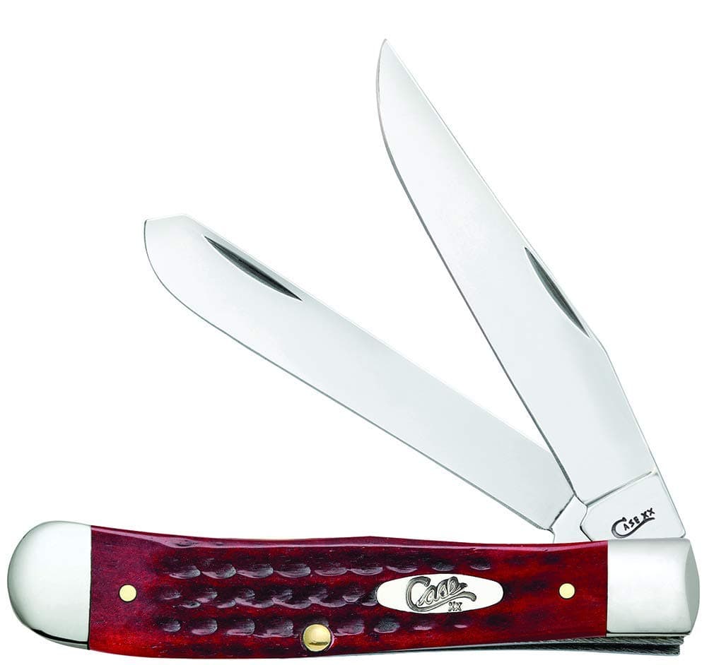 WR XX Pocket Knife Pocket Worn Old Red Bone Trapper Item #783 - (6254 SS) - Length Closed: 4 1/8 Inches