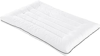 HOMBYS Ultra Thin Flat Bed Pillow for Stomach and Back Sleepers,Standard Size Down Alternative Cervical Pillow for Neck Pain, 100% Cotton Shell, White,2.5 inch