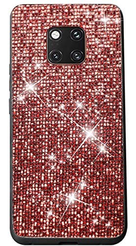 Qcasenice Mate20 Pro Phone Case Bling Compatible with Huawei Mate 20 Pro Phone Cases Huwawi Huaweimate20pro Mate20pro 20pro Cover Protective Bumper Cas 6.39 Inch (Silver)