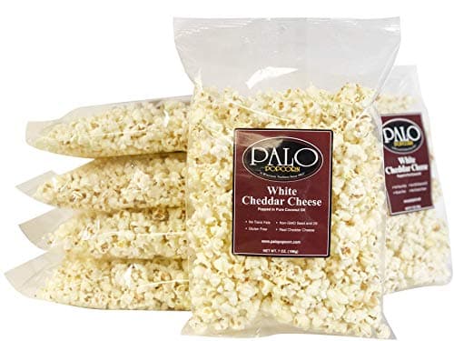 Palo Popcorn White Cheddar Popcorn, 7 ounce bag (Pack of 6)