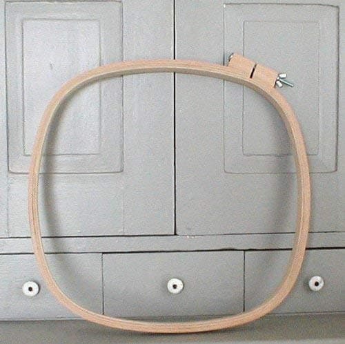 14" German Wooden Square Quilt Hoop