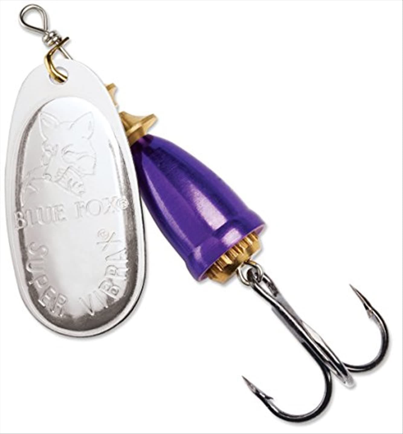 Blue Fox Classic Vibrax 03 Plated 1/4 (Silver/Purple, Size- 2.63)