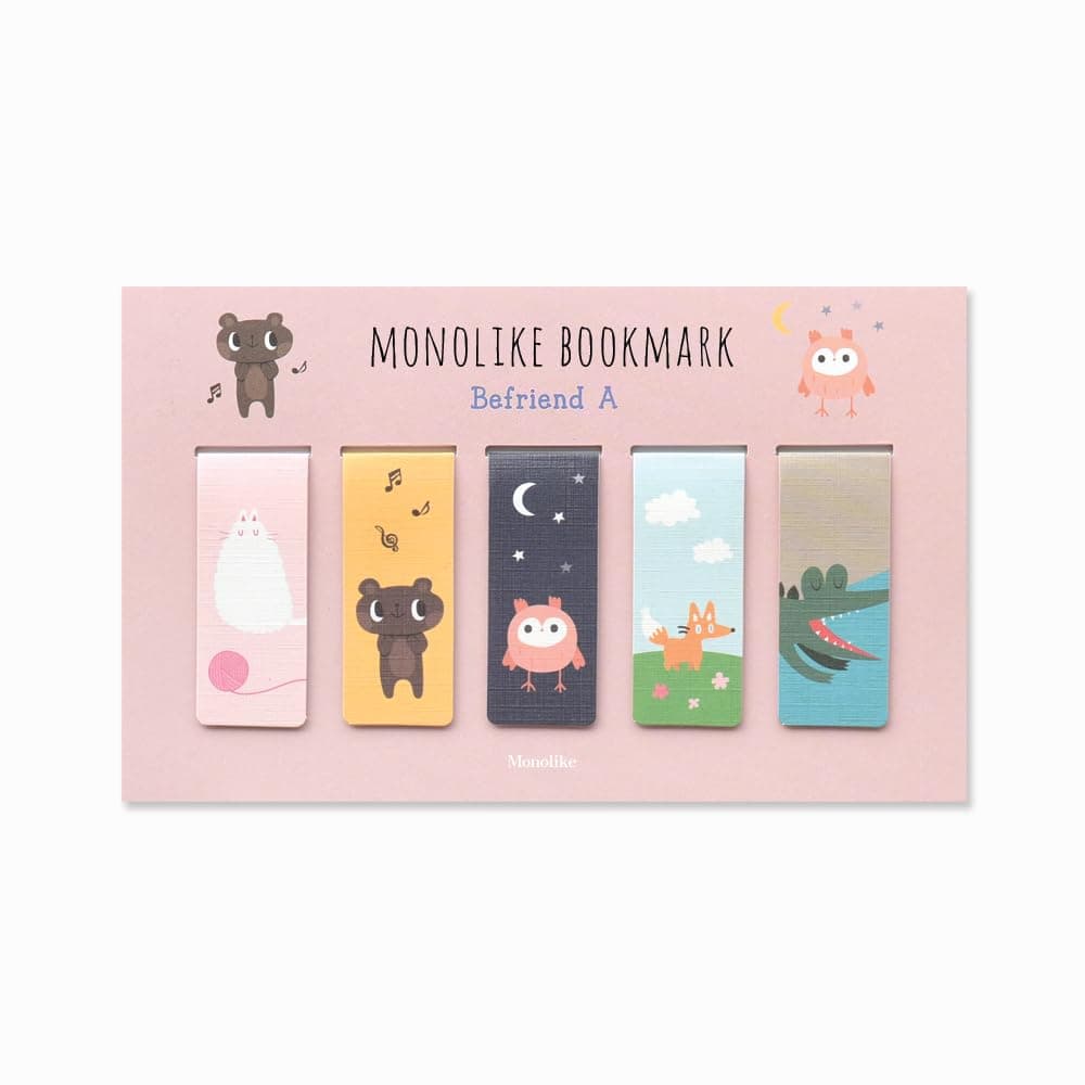 Monolike Magnetic Bookmarks Befriend A, Set of 5