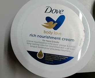 Dove Cream Rich Nourishing Body Cream 250ml – Deep Moisturising Body Cream for Soft & Smooth Skin