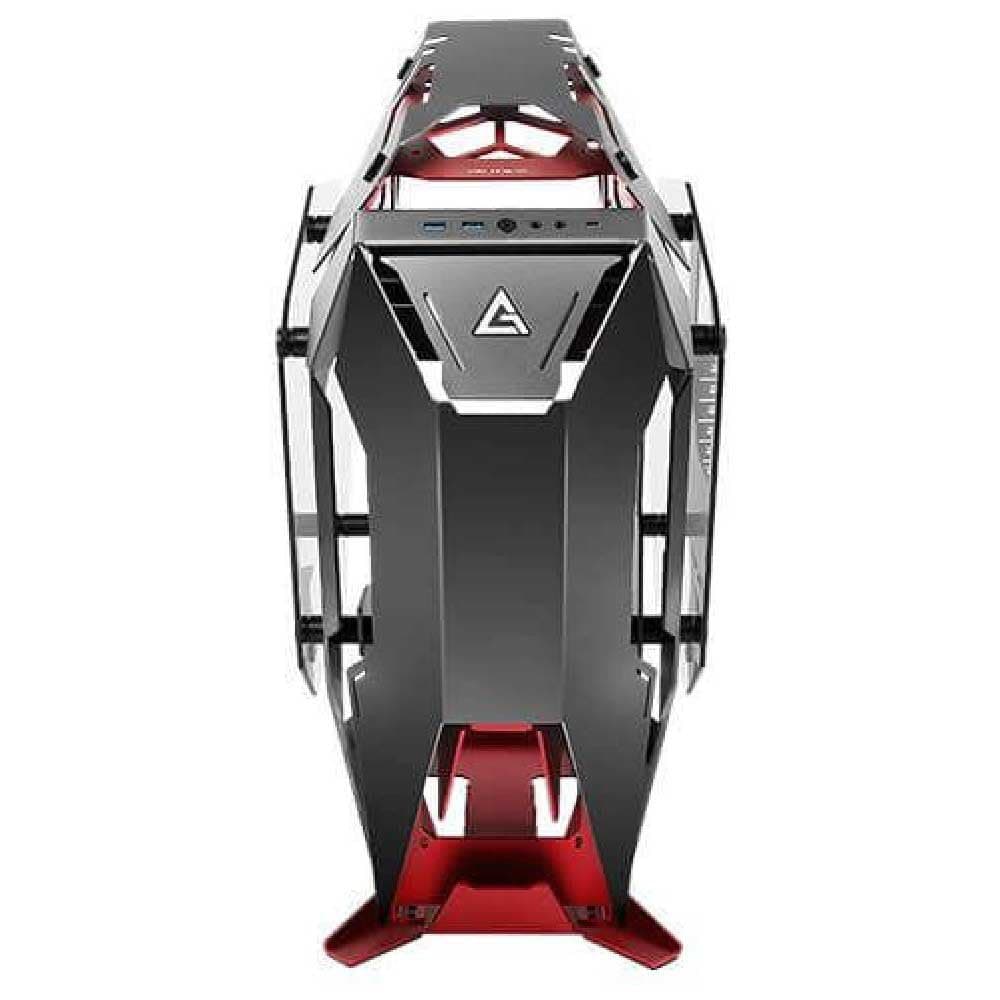 Antec Torque Aluminum Mid Tower Gaming PC Case - Liquid Cooling Support - RGB Gaming PC Cabinet - High Performance PC Gaming Cabinet - Winner of IF Design Award 2019 - Black & Red