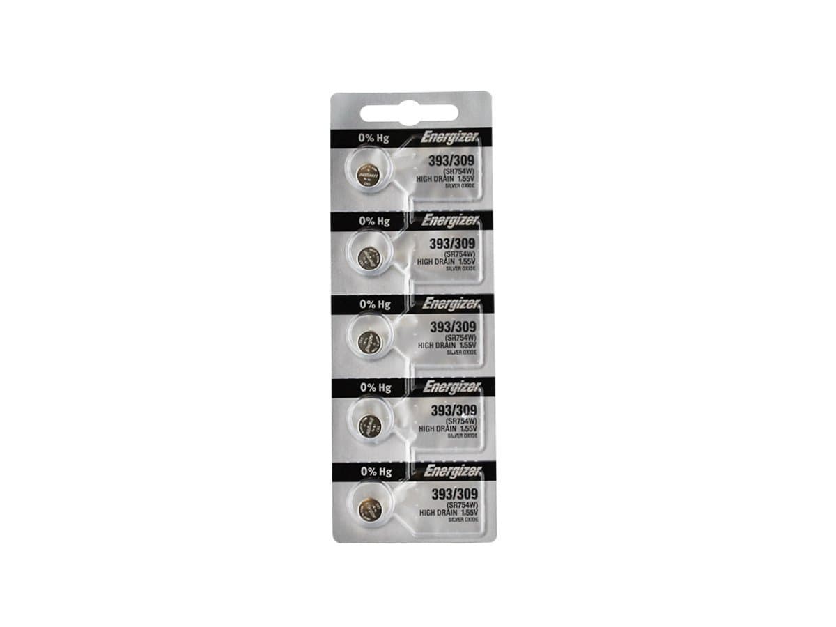 Energizer 393 Button cell batteries, 1.5 V, 5/pack (Eveready # )