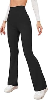 DHRUVI TRENDZWomen’s High Waist Joggers – Relaxed Fit Straight Leg Casual Pants | Stretchable Trousers for Travel, Lounge & College Wear