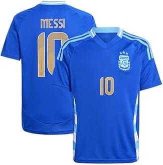 Sports Soccer Boys Football Jersey Argent Messi 10 Home Jersey T-Shirt 2023/2024 (Kids,Boys,Men)