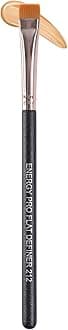 ENERGY Flat Eyeliner Eyebrow Concealer Brush Pro Flat Definer Firm Stiff Thin Synthetic Bristle Precision Lash Liner Brow Conceal for Defining Shaping Eyebrows with Gel Powder Cream Cake Makeup 212